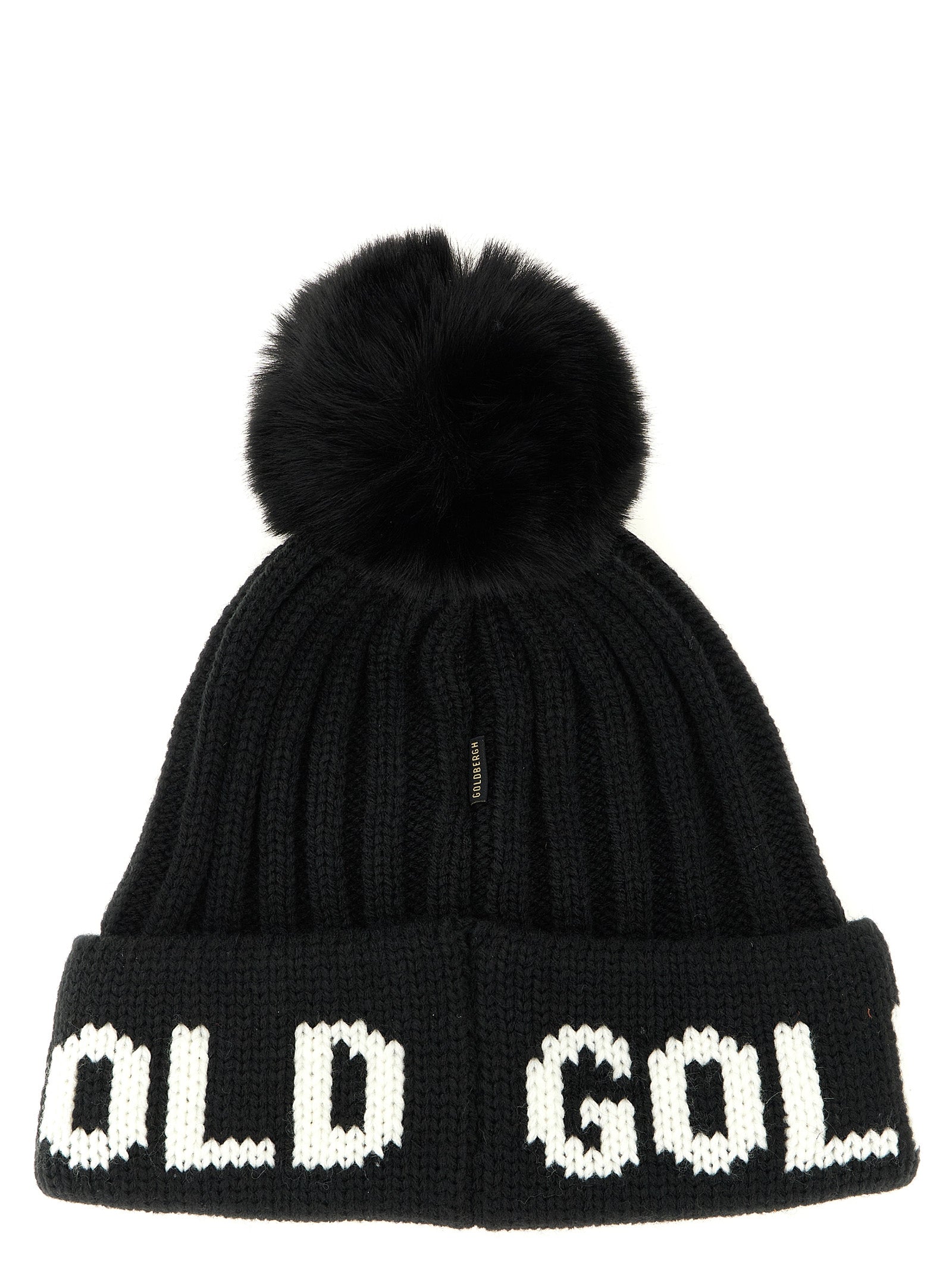 Black Marabou Beanie
