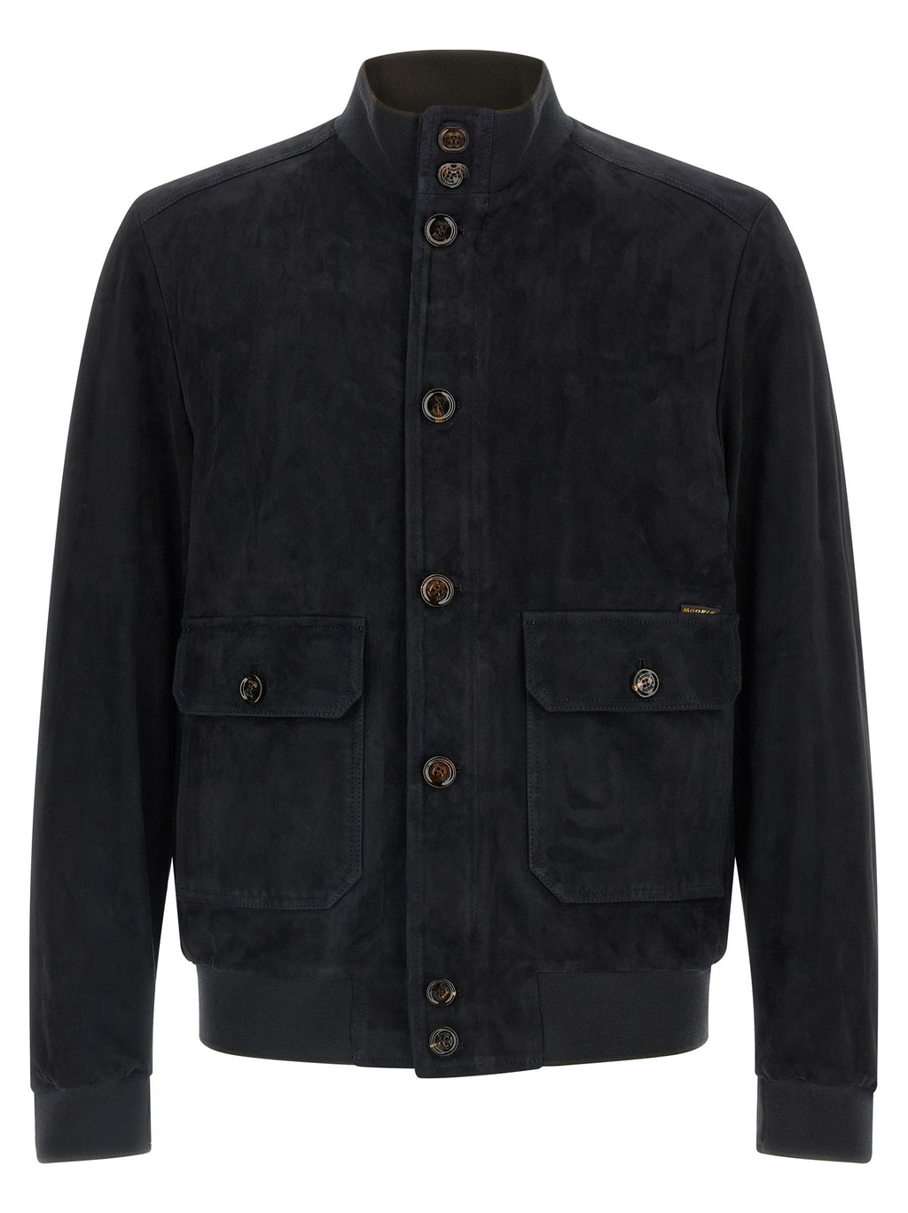 Blue Lamb Leather Leather Jacket