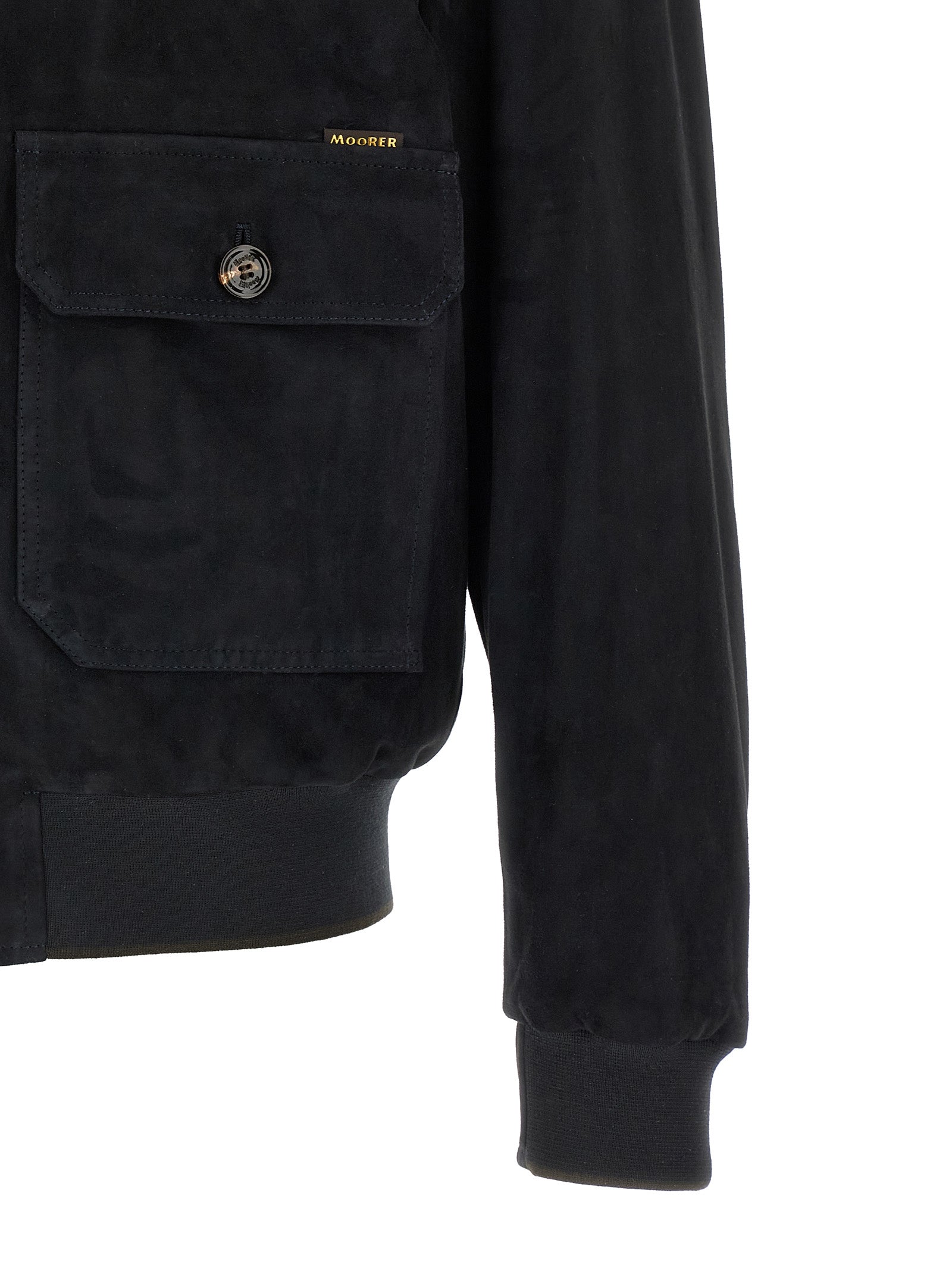 Blue Lamb Leather Leather Jacket