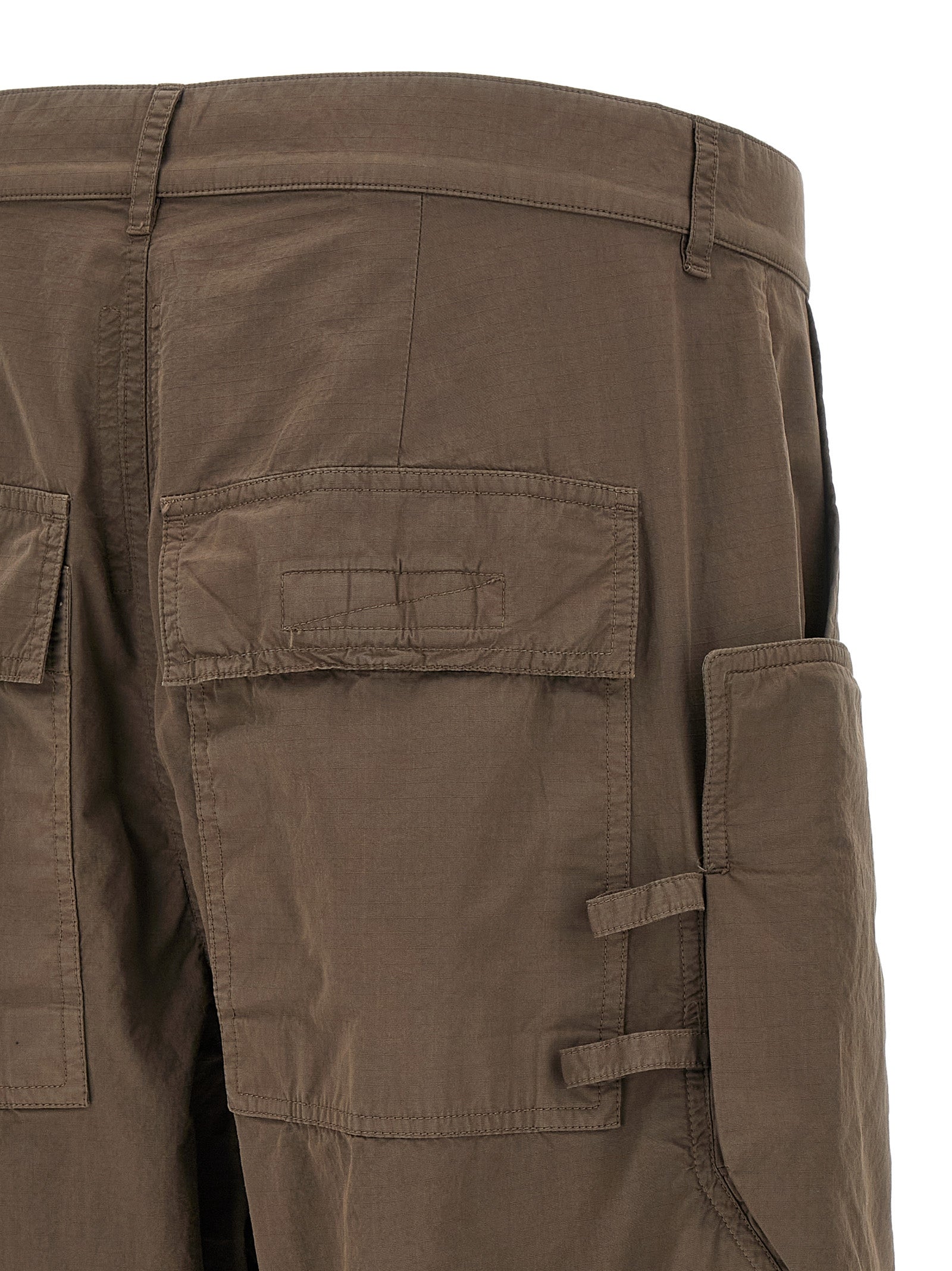 Brown Cotton Cargo Pants