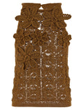 Brown Cotton Sleeveles T-Shirt