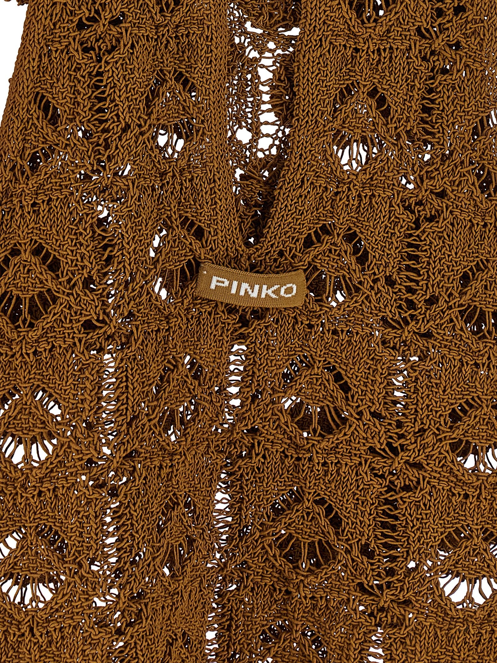 Brown Cotton Sleeveles T-Shirt