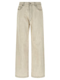 Gray Cotton Jeans Denim