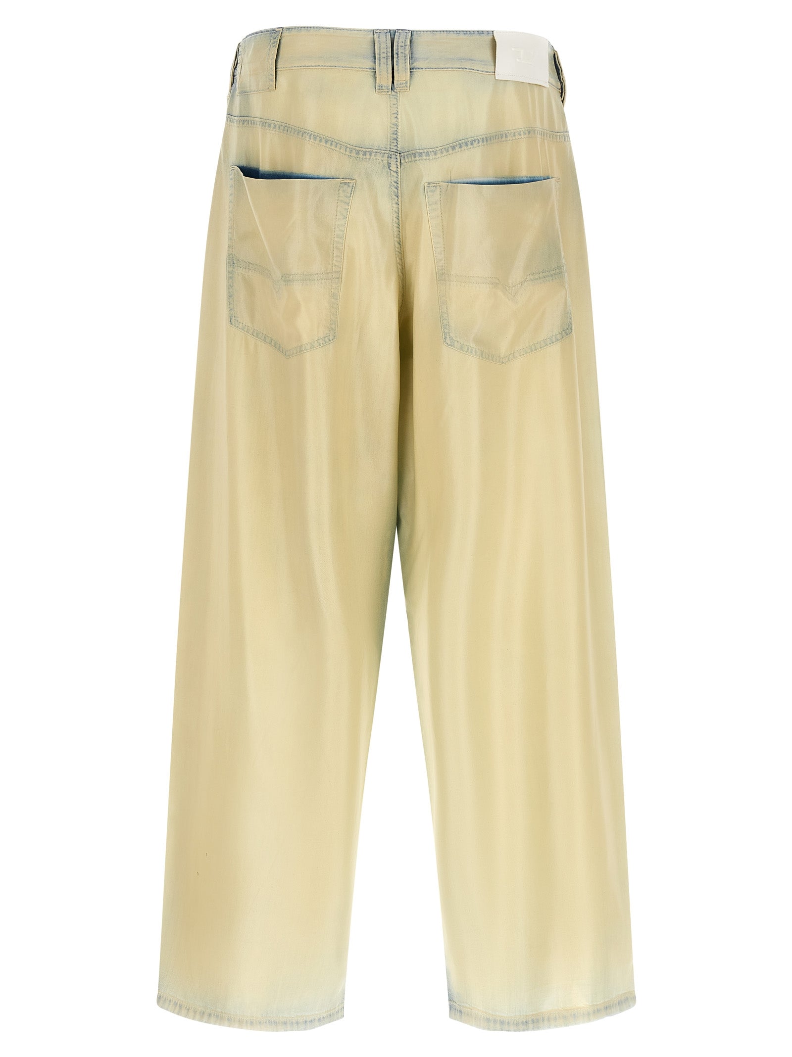 Beige Lyocell Jeans Denim