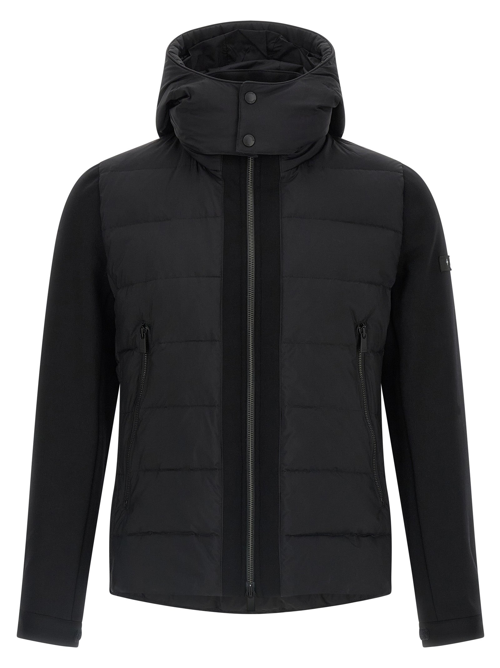 Black Nylon Full-Length Jacket