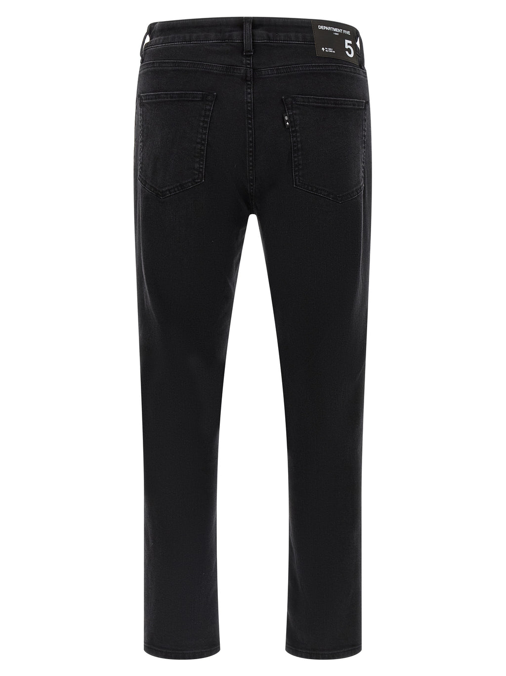 Black Cotton Cropped Jeans