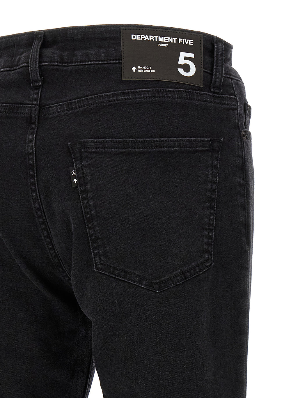 Black Cotton Cropped Jeans