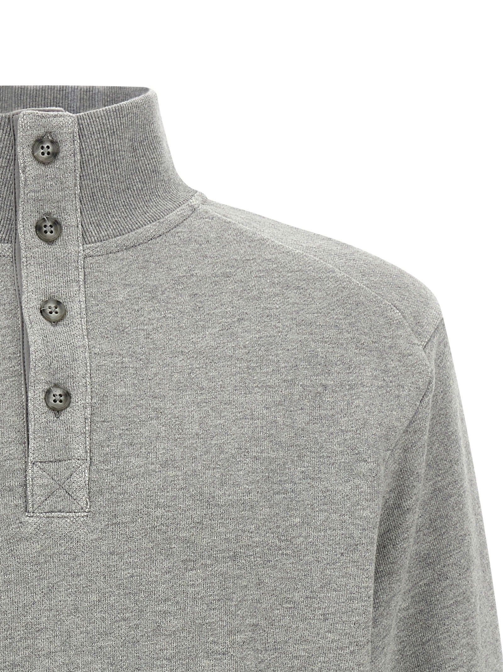 Gray Cotton Cardigan