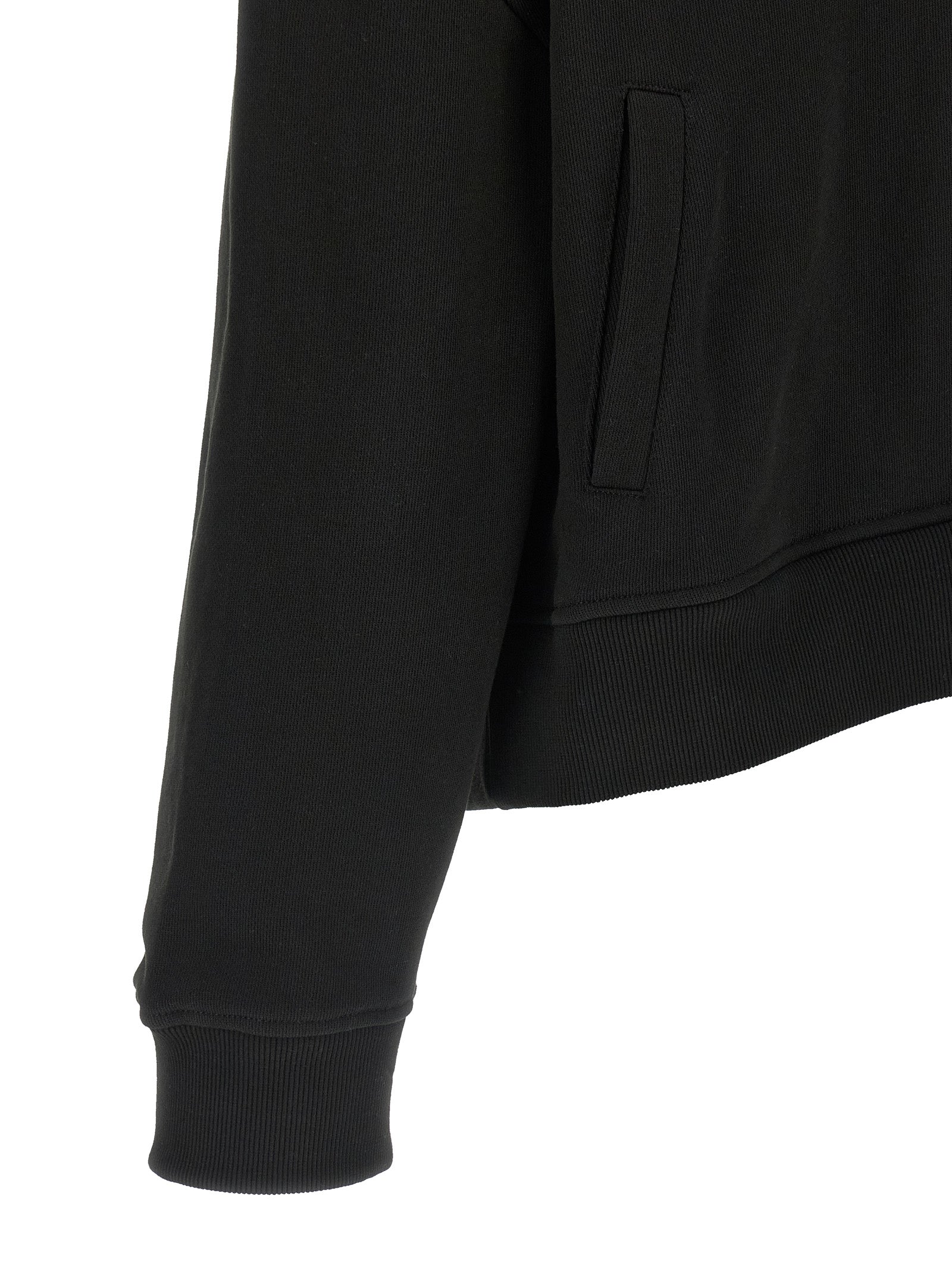 Black Cotton Sweatshirt