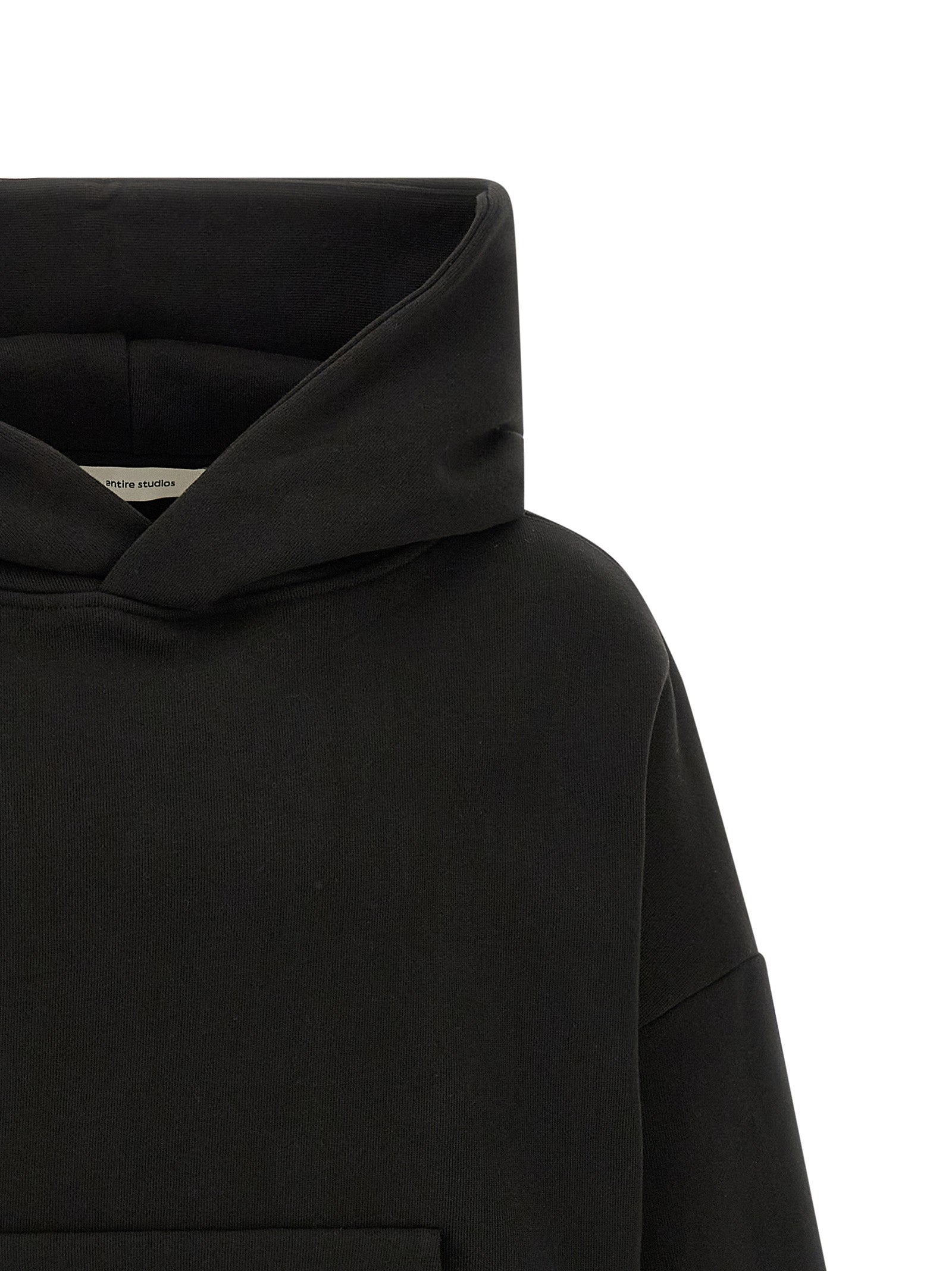 Black Cotton Sweatshirt