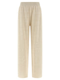 Gold Cotton Casual Pants