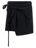 Black Cotton Long Skirt