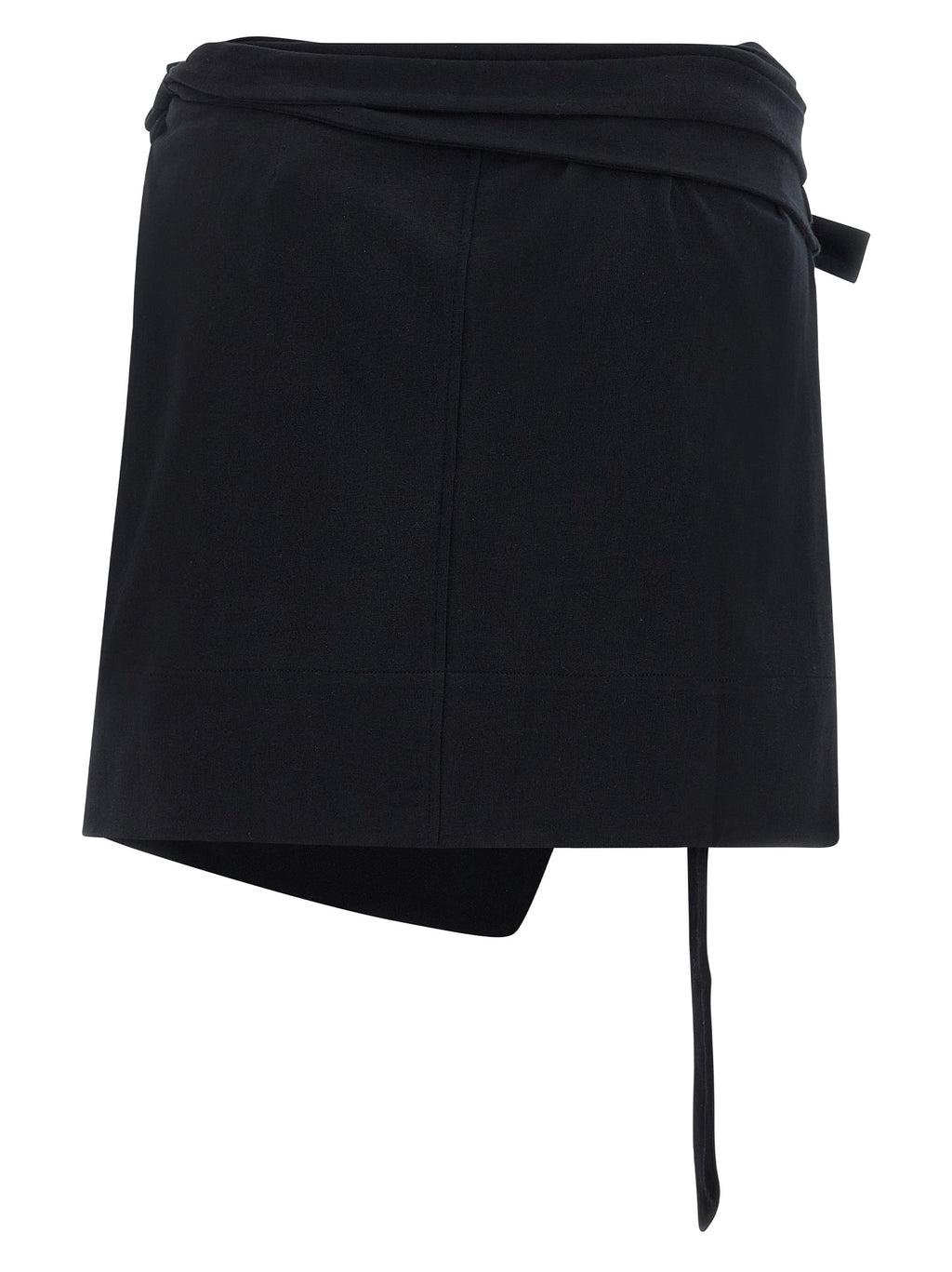 Black Cotton Long Skirt