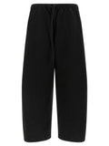 Black Cotton Casual Pants