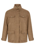 Beige Wool Full-Length Jacket