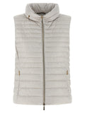 Beige Polyester Sleeveless Jacket