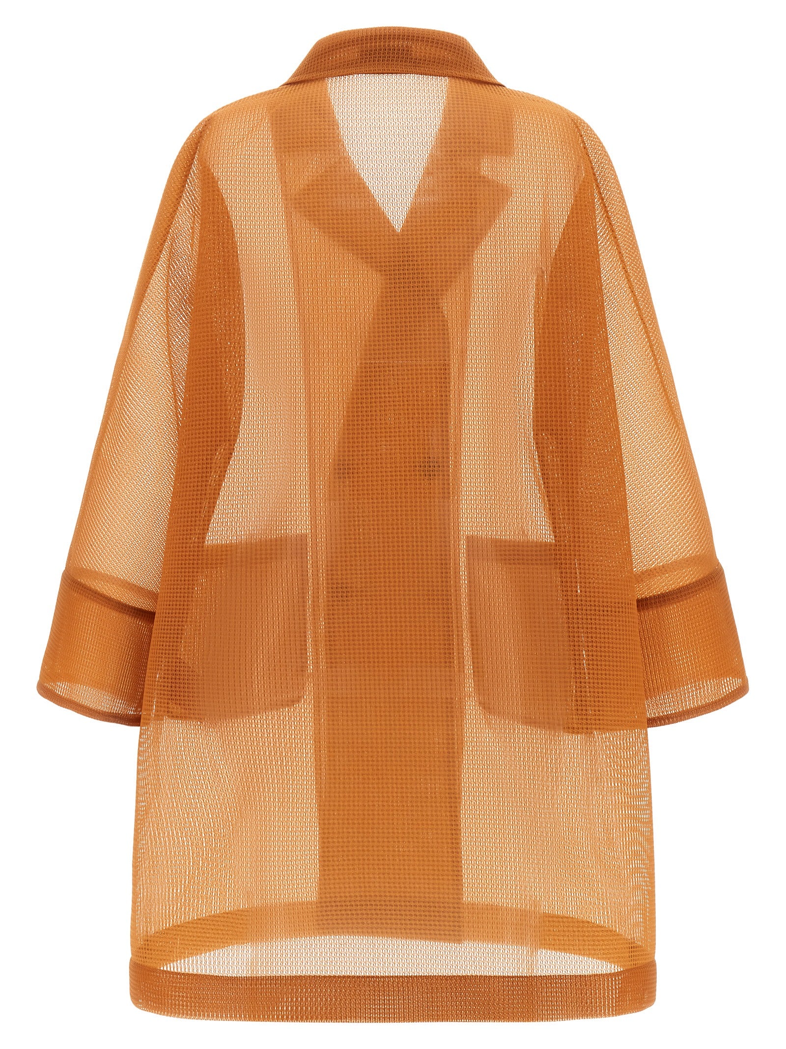 Orange Polyester Coat