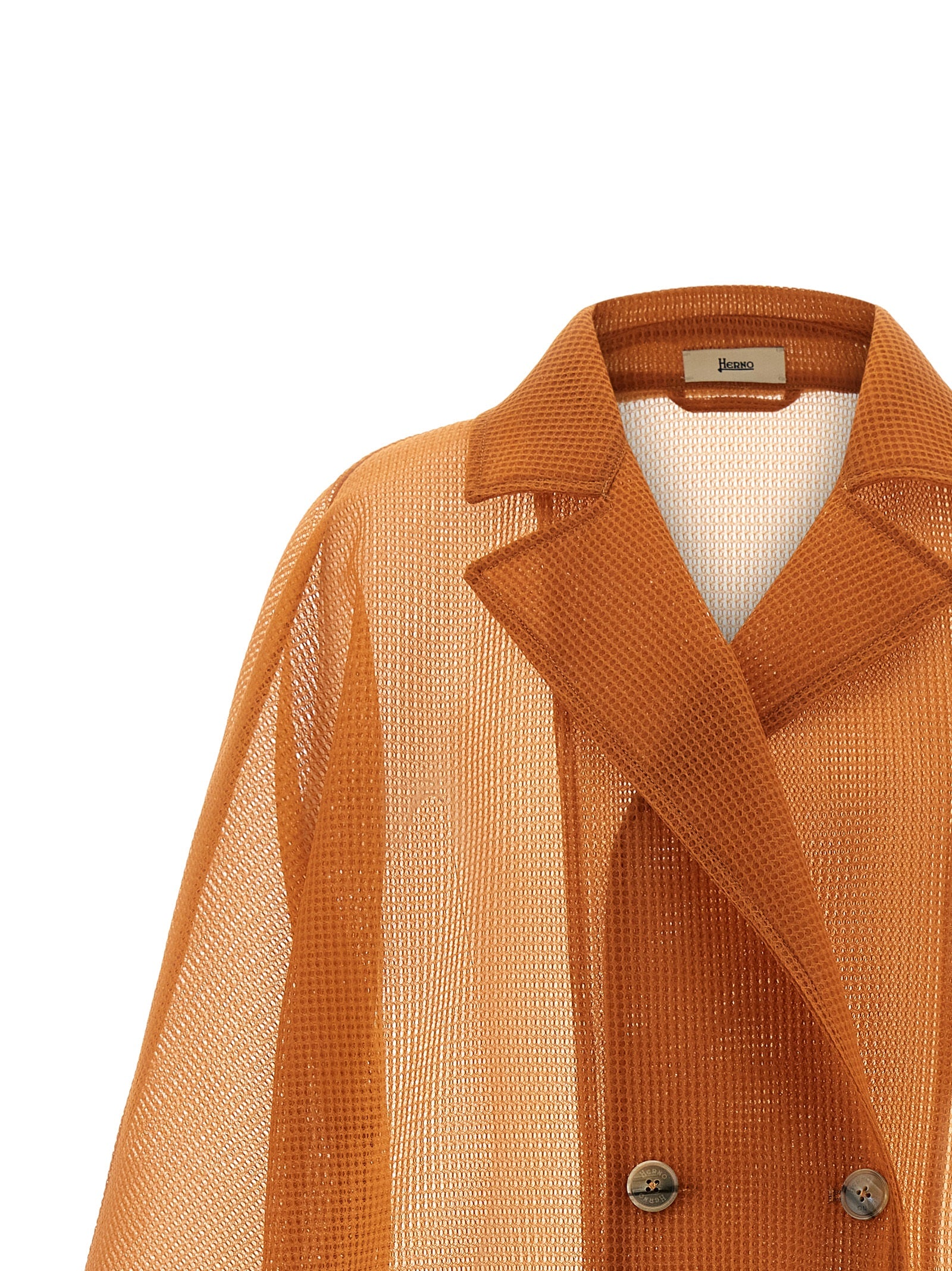 Orange Polyester Coat