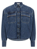 Blue Cotton Blouse
