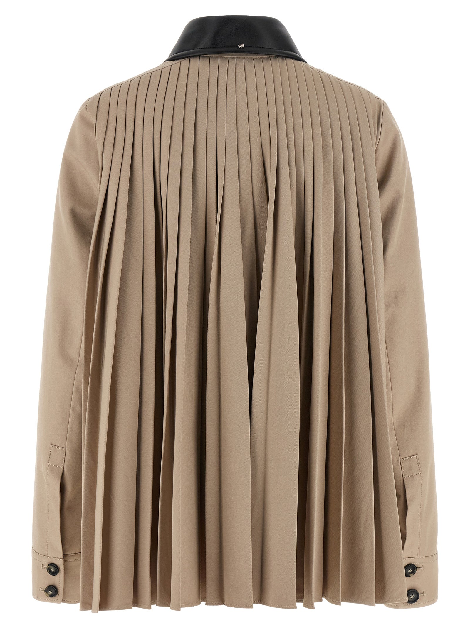 Beige Polyester Coat