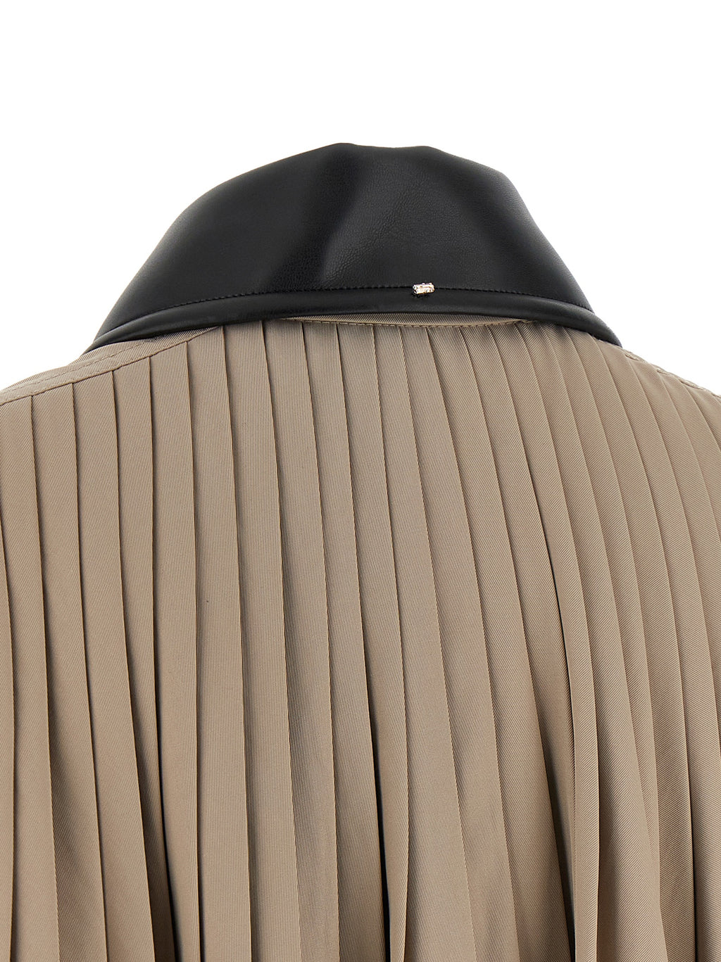 Beige Polyester Coat