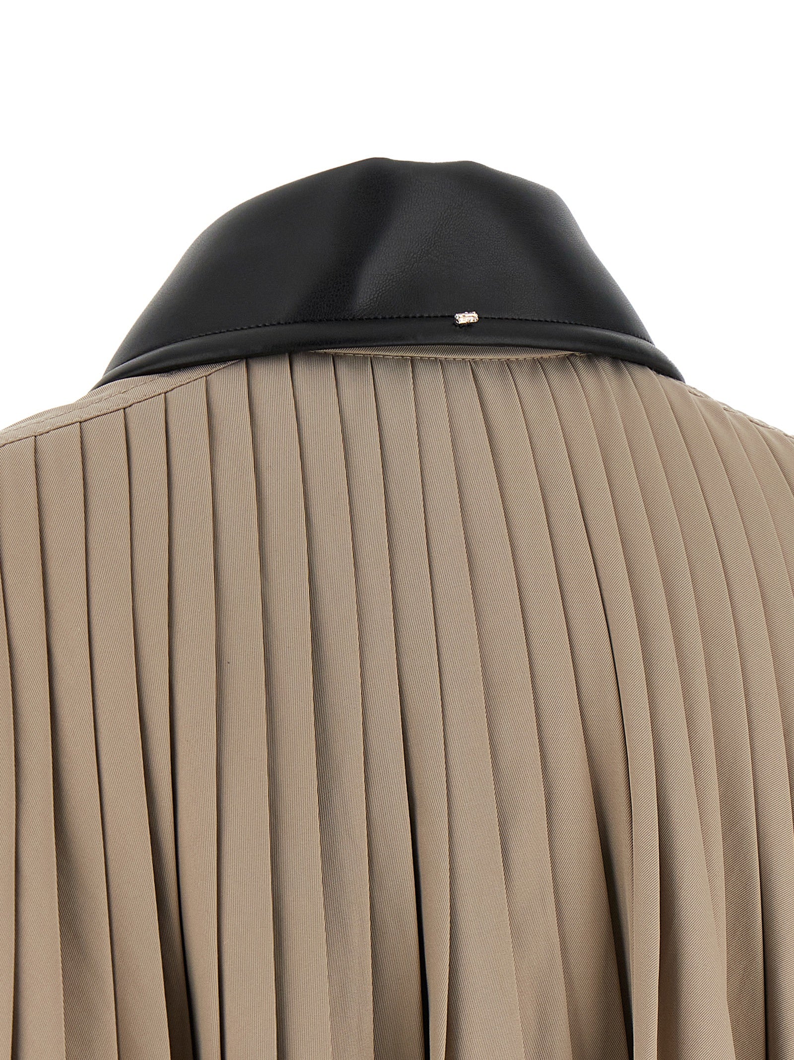 Beige Polyester Coat