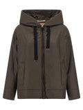 Brown Polyester Shell Jacket