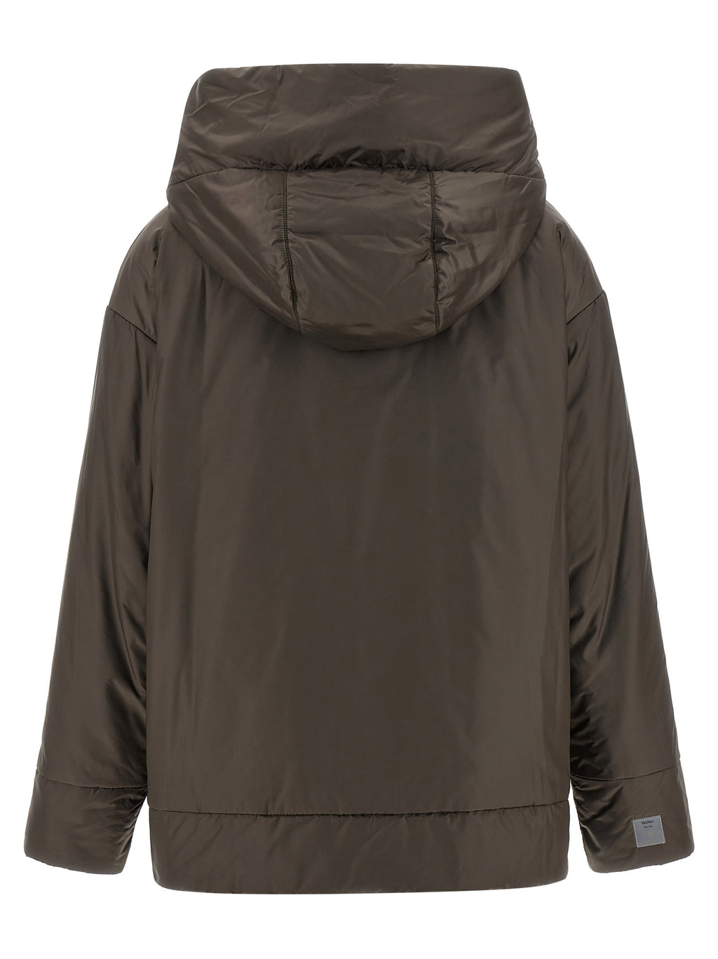 Brown Polyester Shell Jacket