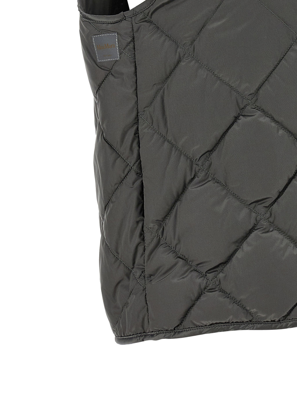 Gray Polyamide Sleeveless Jacket