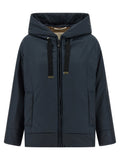 Blue Polyester Shell Jacket