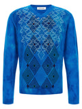 Blue Wool Cardigan