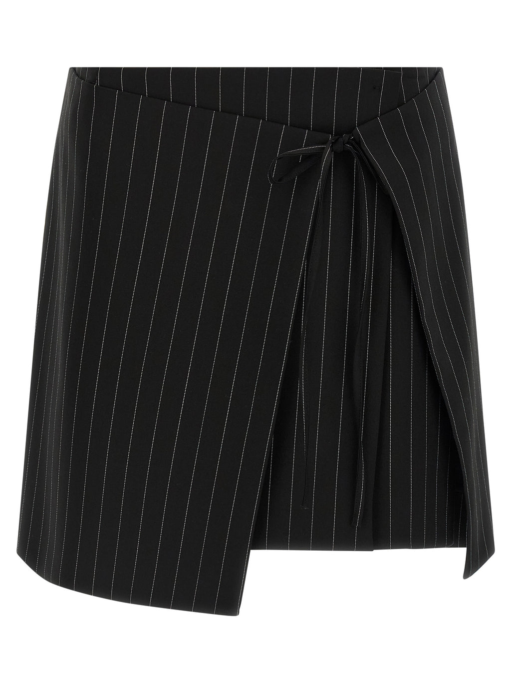 Black Virgin Wool Long Skirt