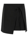 Black Virgin Wool Long Skirt