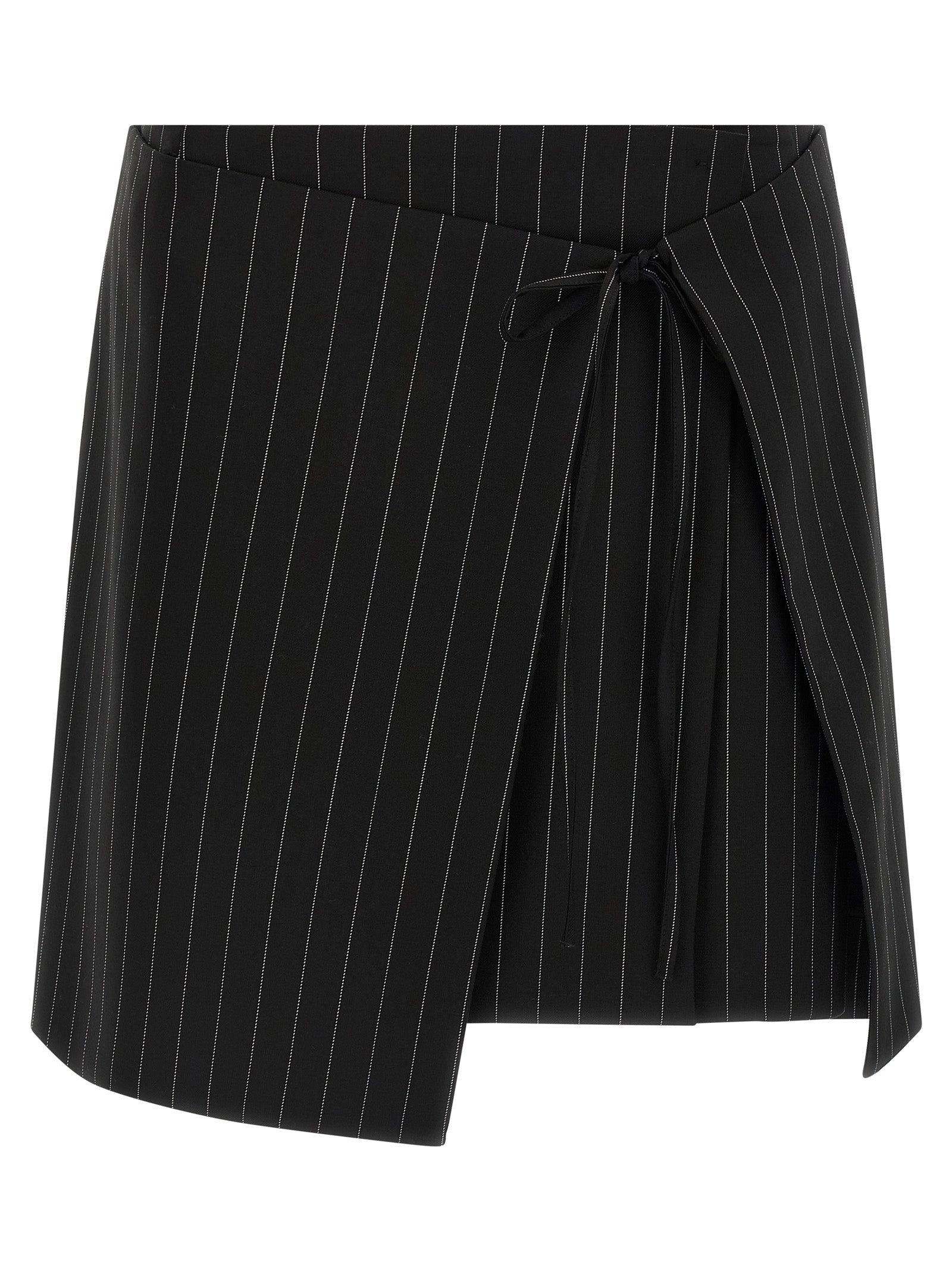 Black Virgin Wool Long Skirt