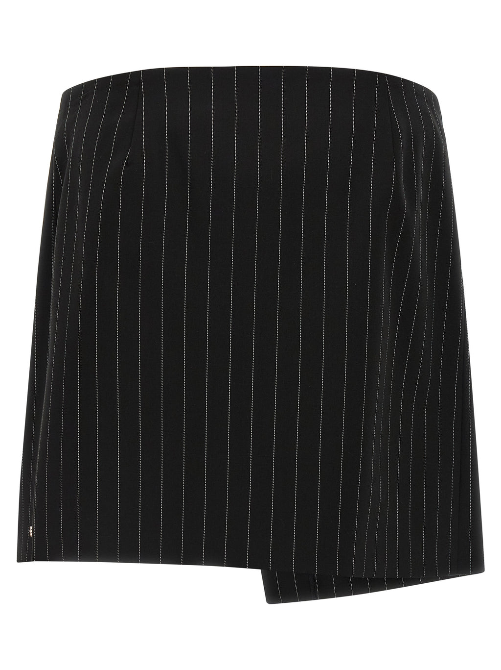 Black Virgin Wool Long Skirt