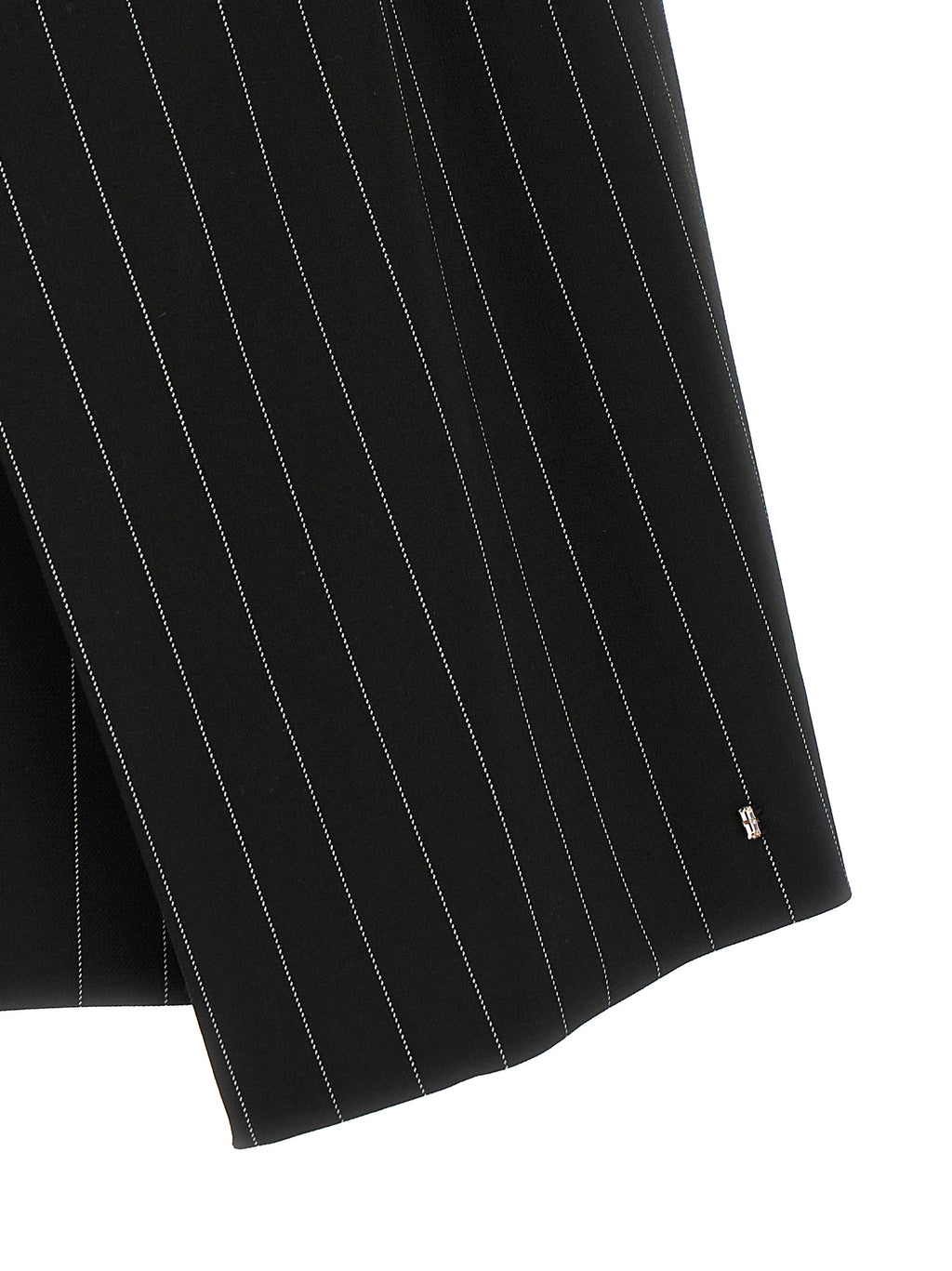 Black Virgin Wool Long Skirt