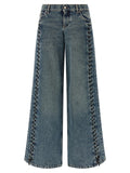 Blue Cotton Jeans Denim