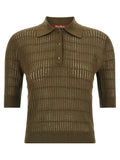 Bicolor Silk Polo Shirt