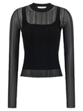 Black Viscose Cardigan