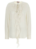 White Silk Blouse