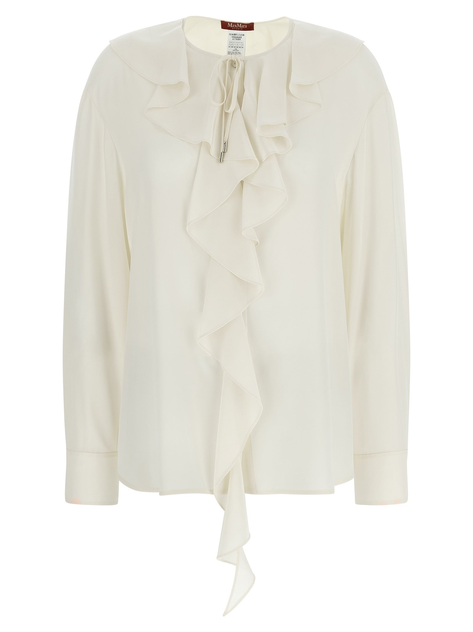 White Silk Blouse