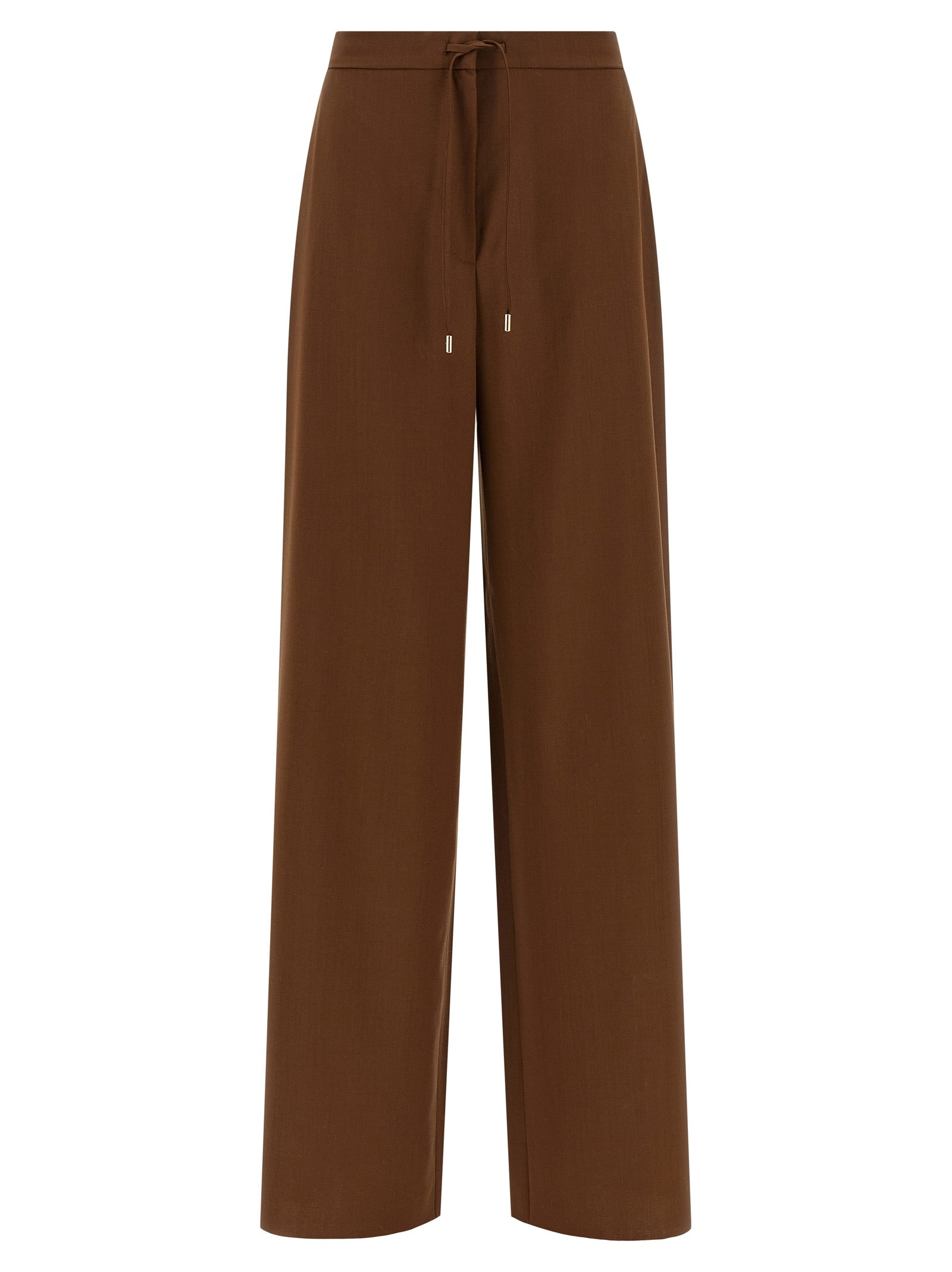 Brown Virgin Wool Pants