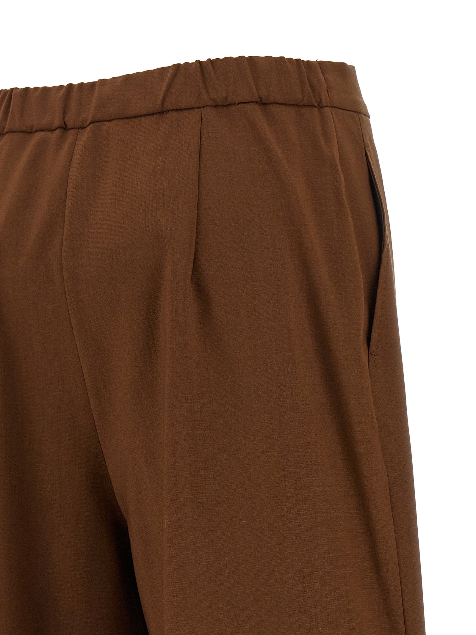 Brown Virgin Wool Pants