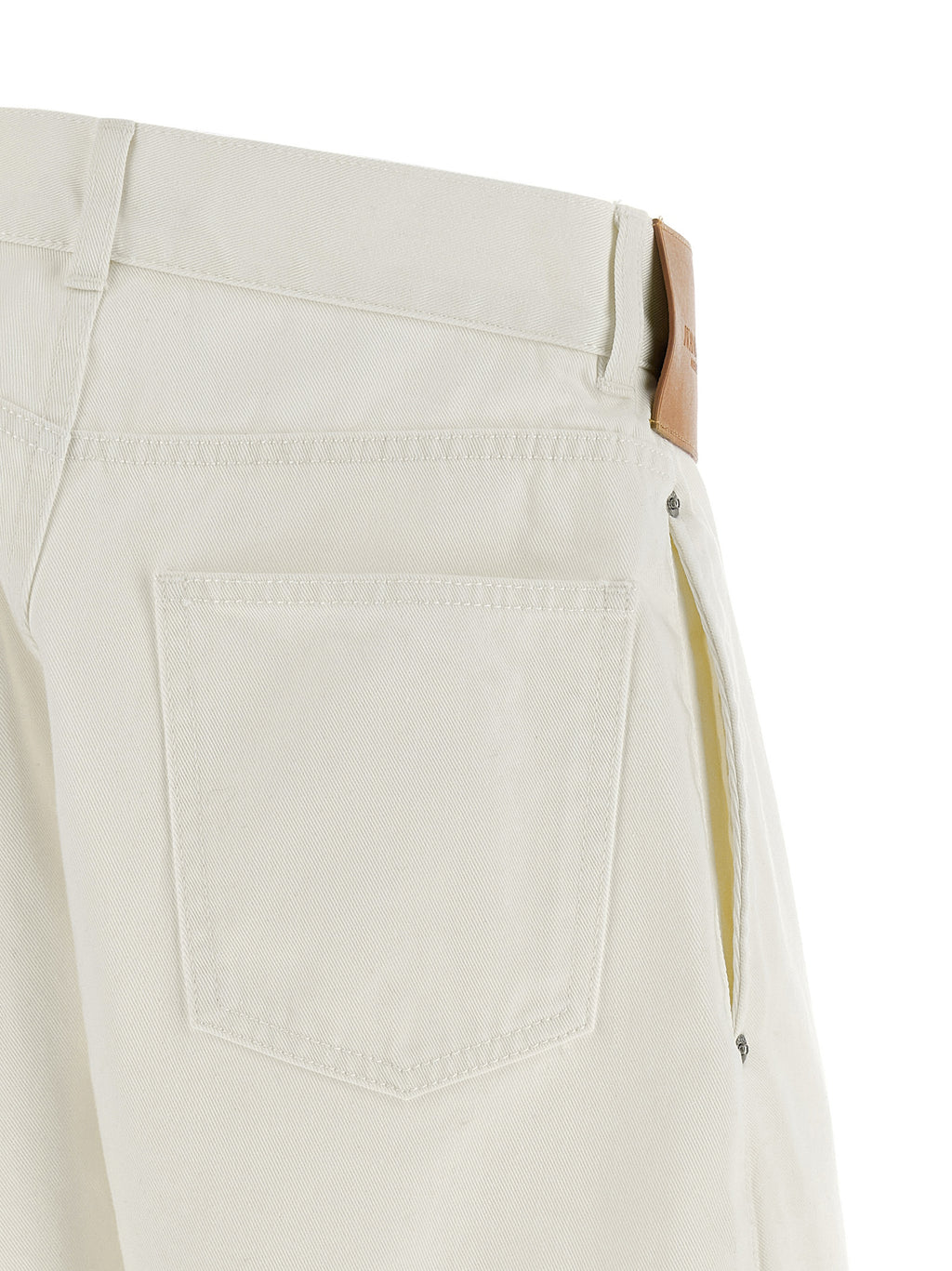 White Cotton Jeans Denim
