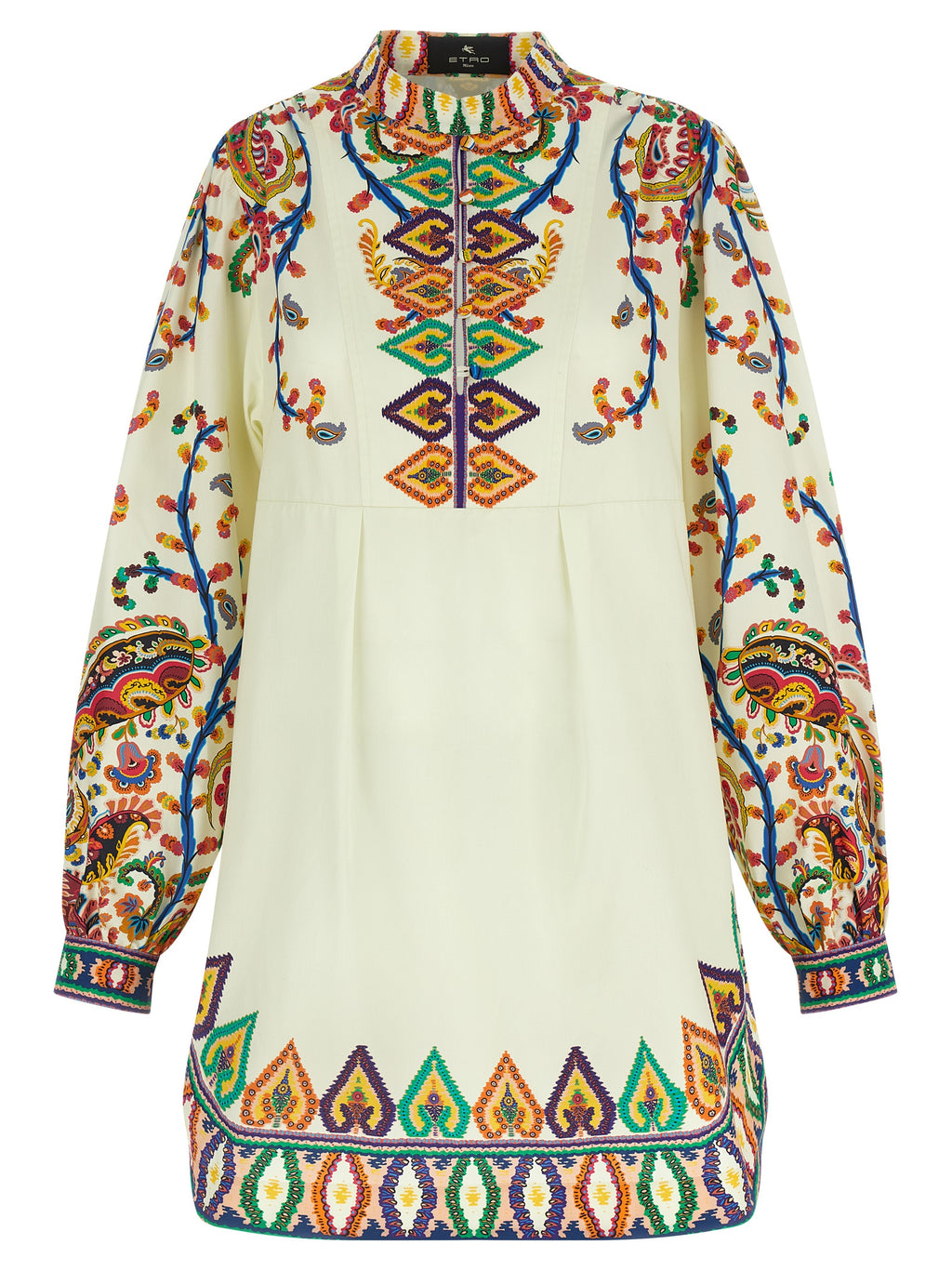 Multicolor Cotton Short Dress