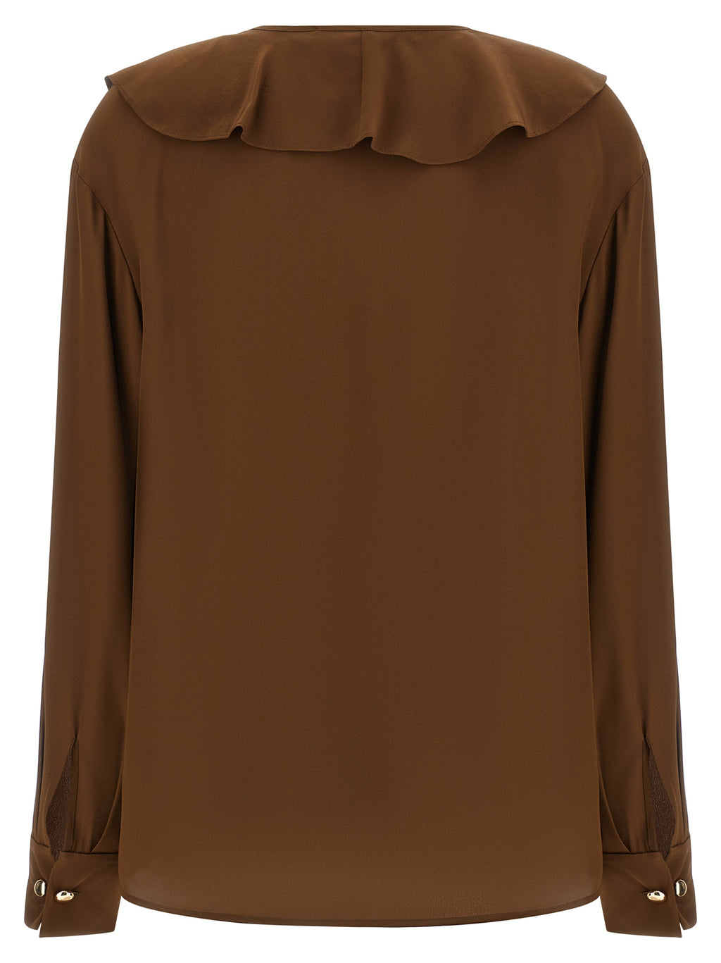 Brown Silk Blouse