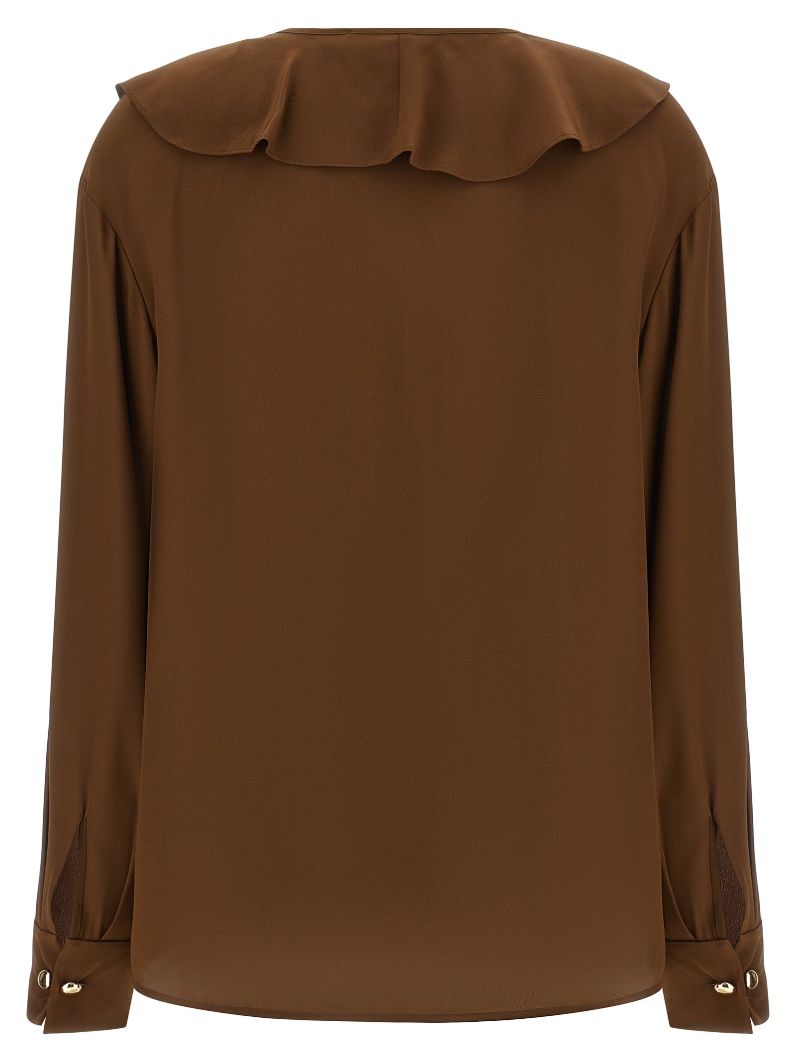 Brown Silk Blouse