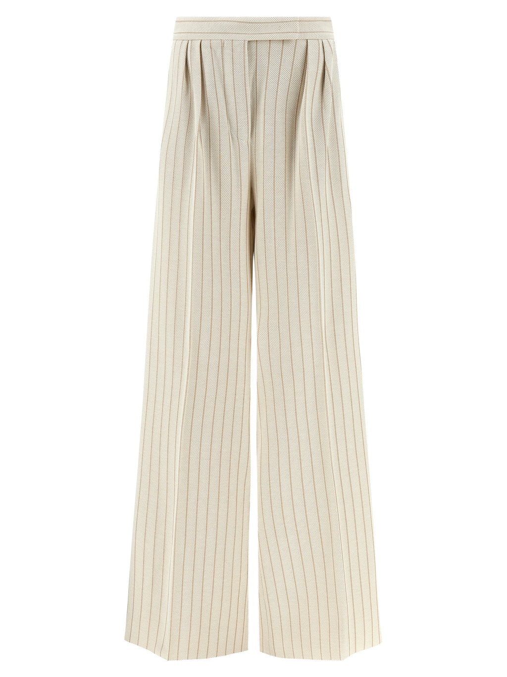White Cotton Casual Pants