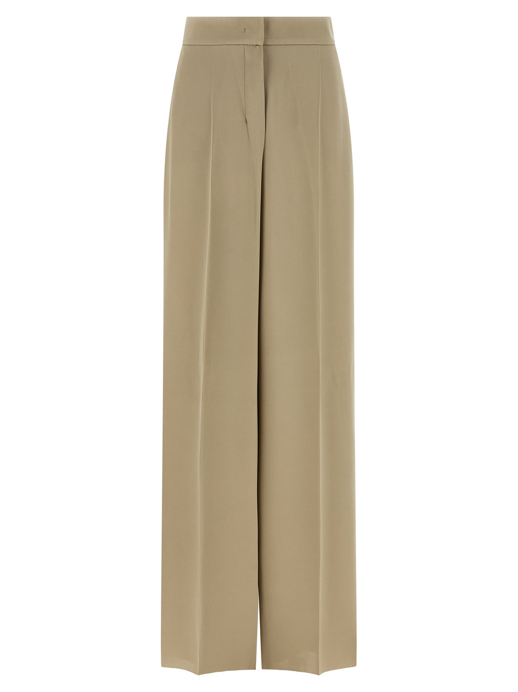 Beige Silk Dress Pants