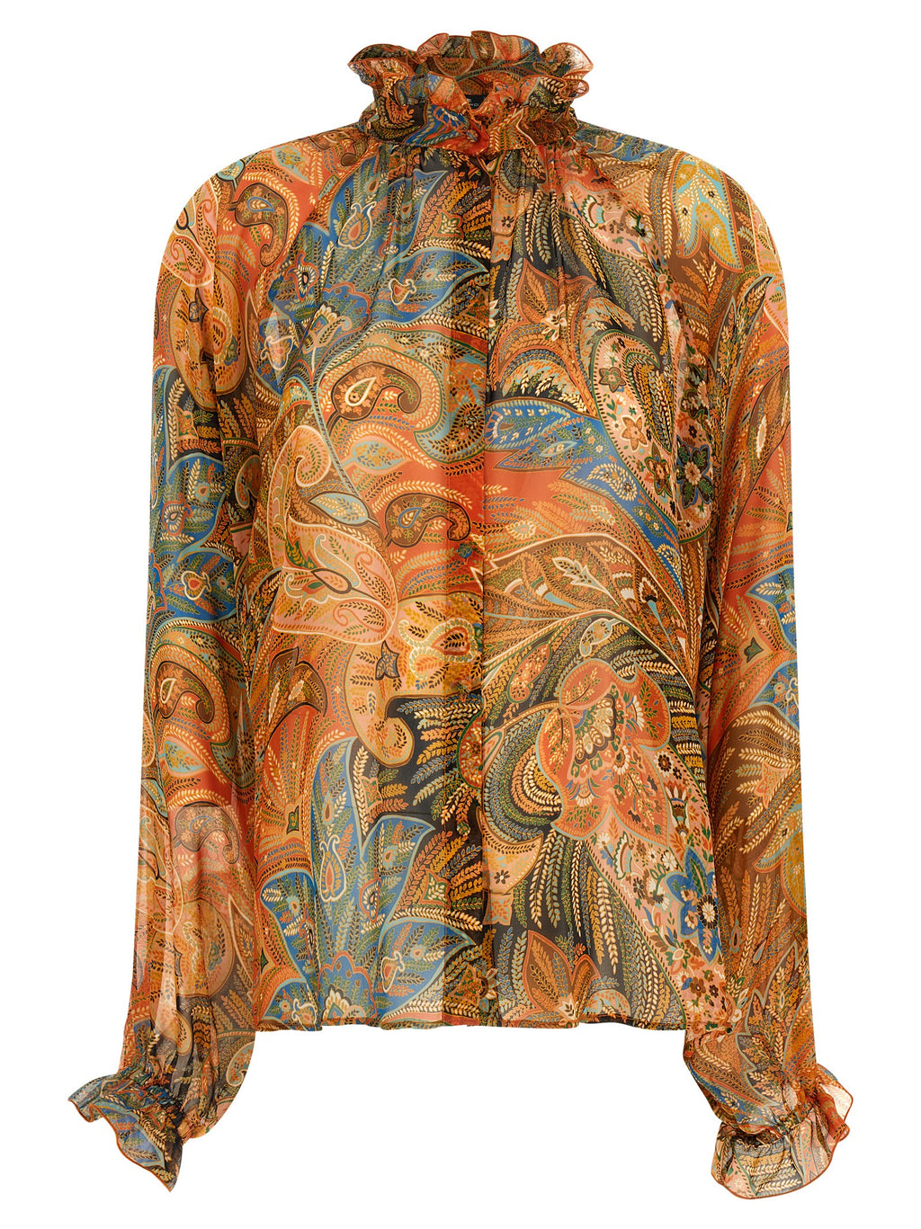 Multicolor Silk Blouse